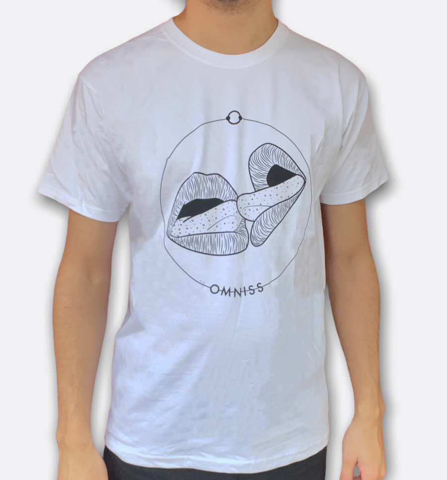 Neon Lips Graphic T-shirt - White